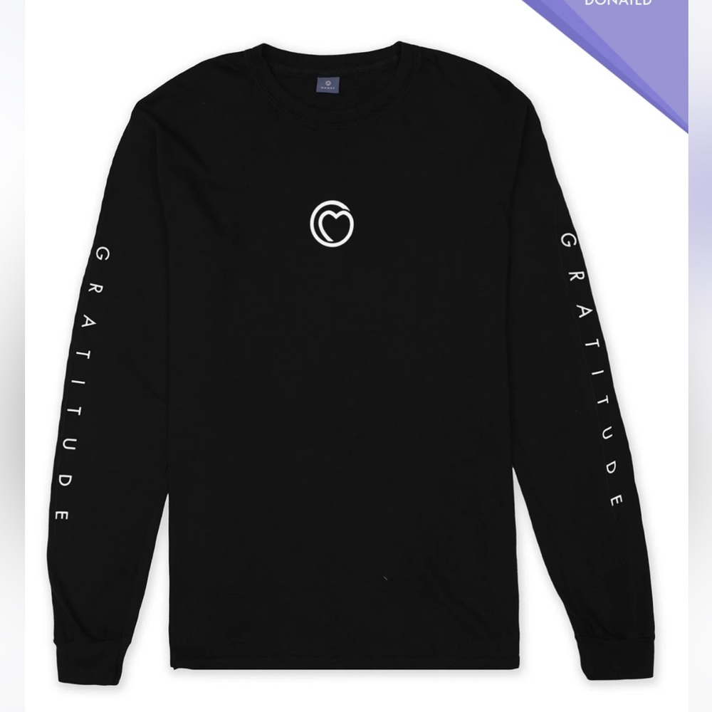 Monat modern nature gratitude long sleeve tee